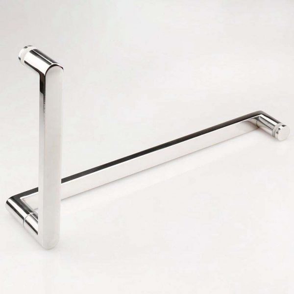 Tay nắm phòng tắm kính TNPTK001 Inox 304 tim 275x475mm inox bóng