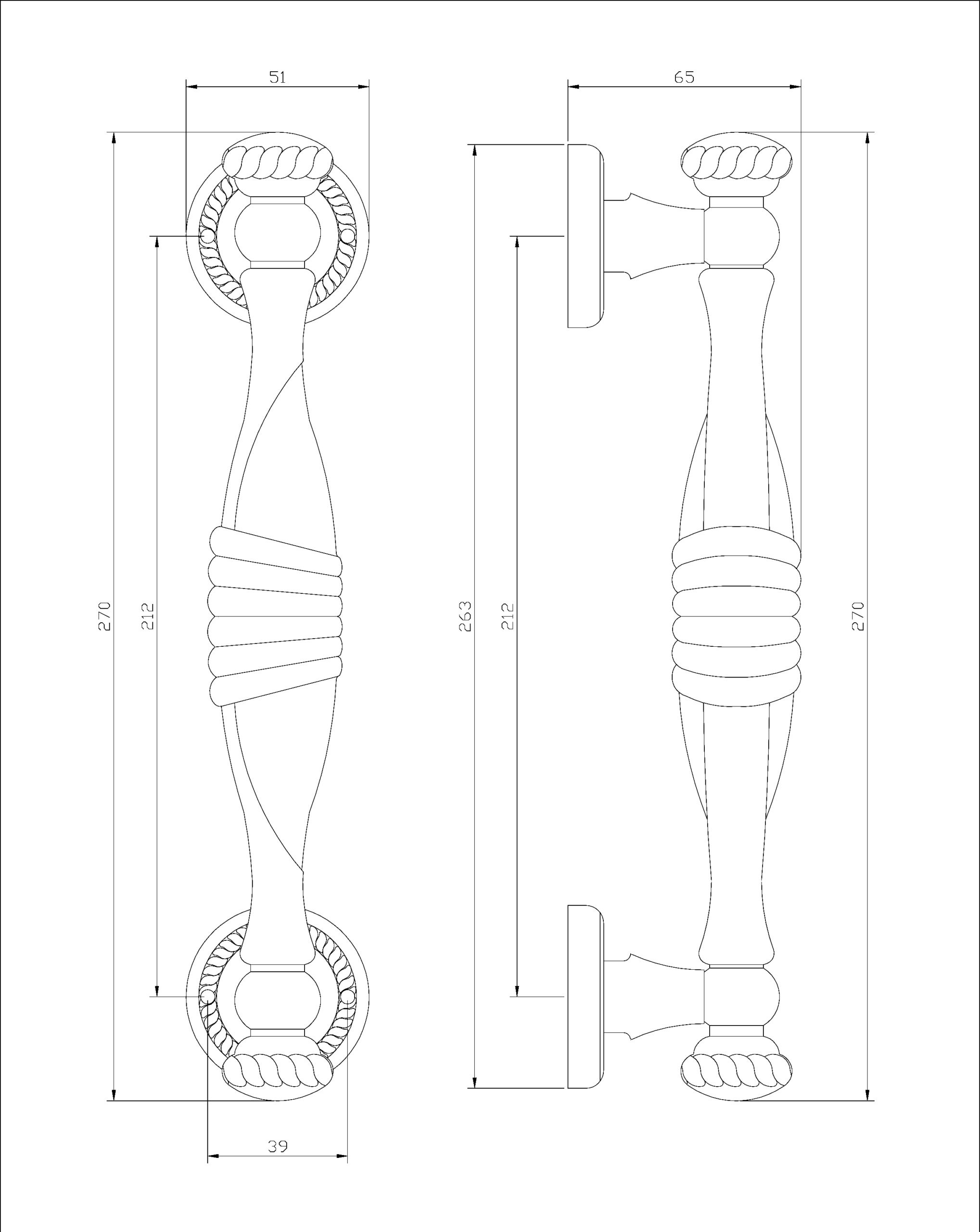 Thông số kỹ thuật tay nắm cửa VICKINI 42171001