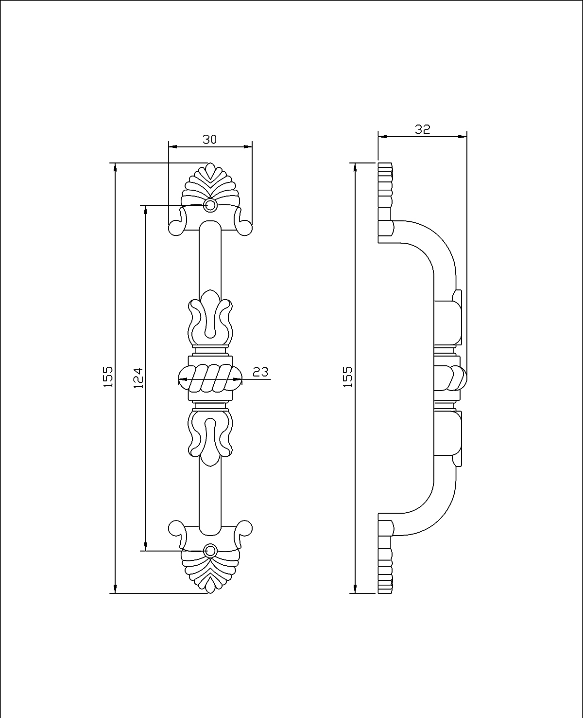 Thông số kỹ thuật tay nắm cửa VICKINI 42433.150