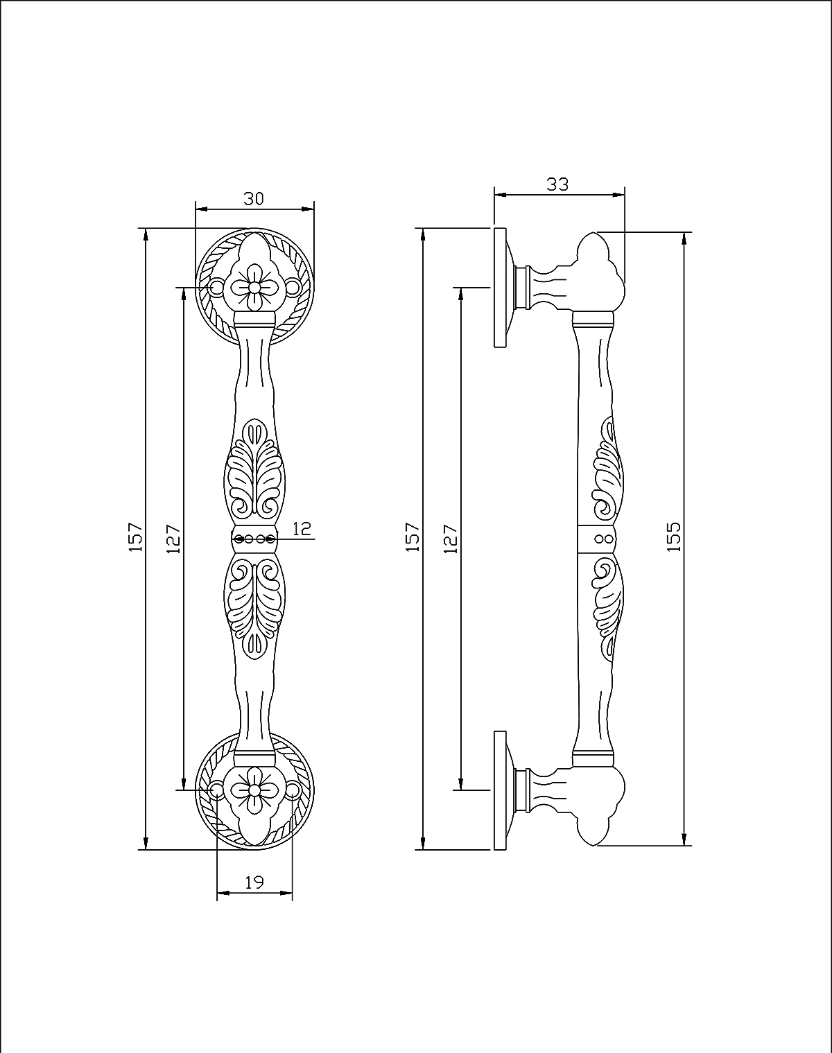 Thông số kỹ thuật tay nắm cửa VICKINI 42434150