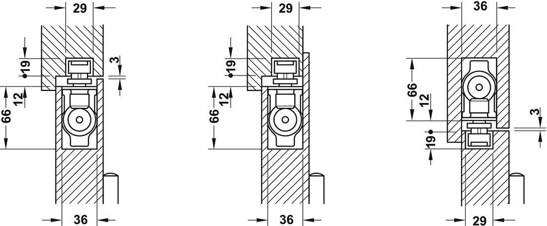 Thông số kĩ thuật cùi chỏ âm Hafele 931.84.039 80kg DCL33 không điểm dừng