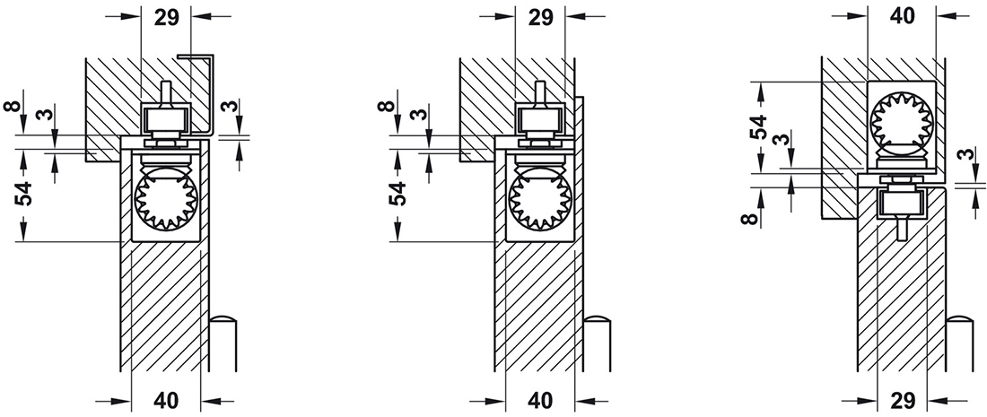 Thông số kĩ thuật cùi chỏ âm Hafele 931.84.389 150kg DCL70 có điểm dừng