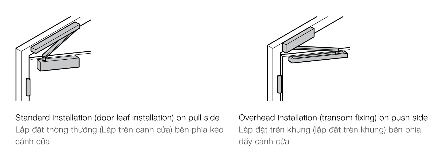 Thông Số Kĩ Thuật Tay co thủy lực Hafele 931.84.139 80kg DCL61 không điểm dừng