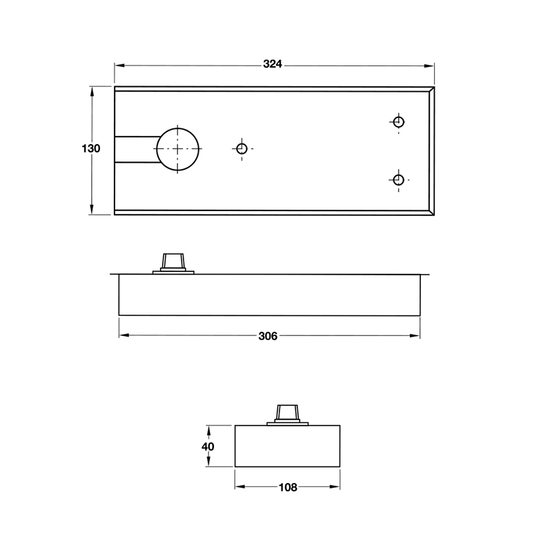 Thông số kĩ thuật bản lề sàn Hafele 499.30.116 150kg