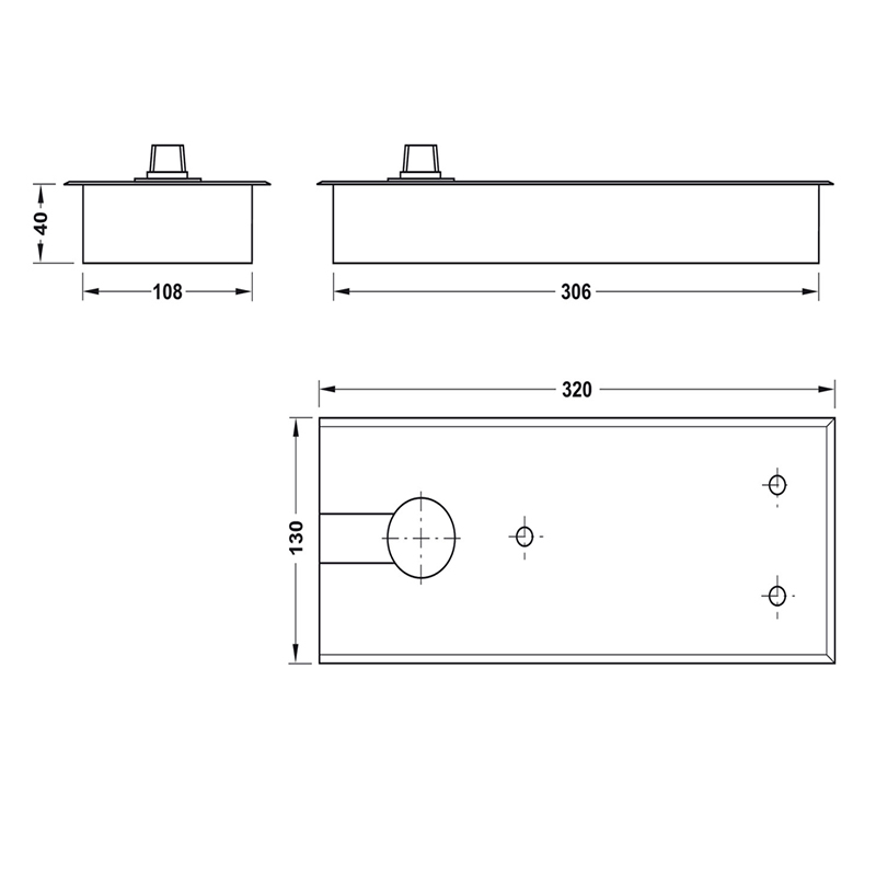 Thông số kĩ thuật bản lề sàn Hafele 932.77.000 80kg