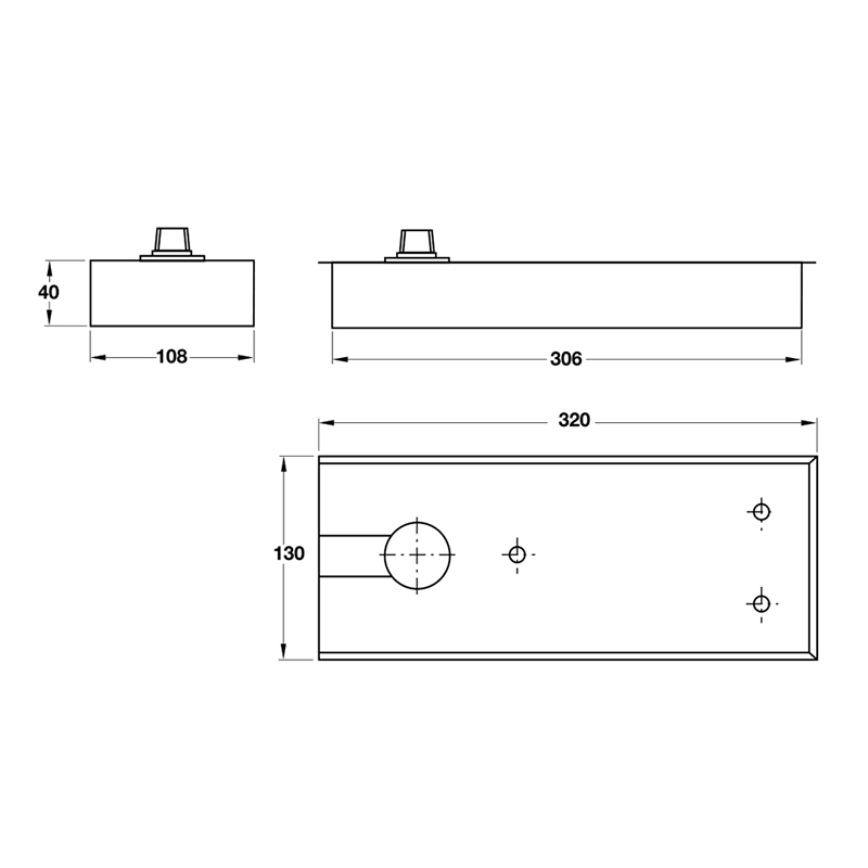 Thông số kĩ thuật bản lề sàn Hafele 932.79.020 80kg