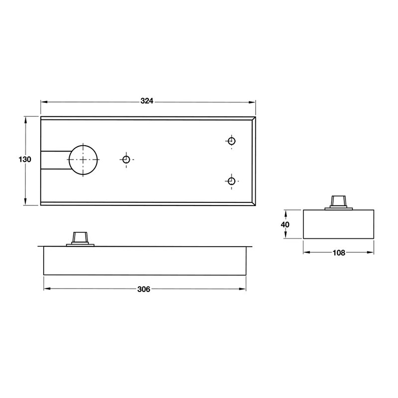 Thông số kĩ thuật bản lề sàn Hafele 932.84.045 105kg