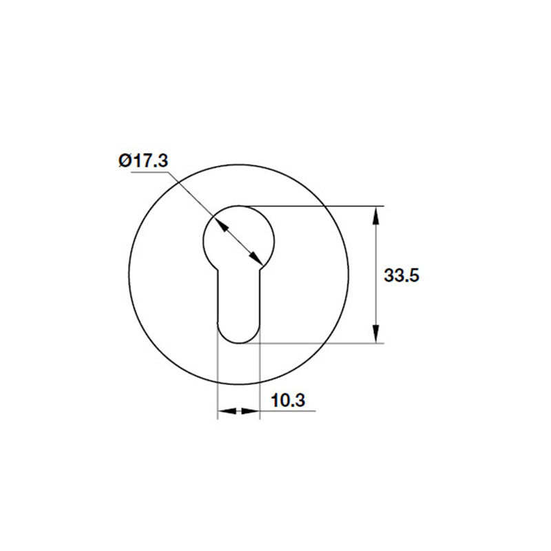 Thông số kĩ thuật ốp lõi khóa Hafele 900.52.775 10mm