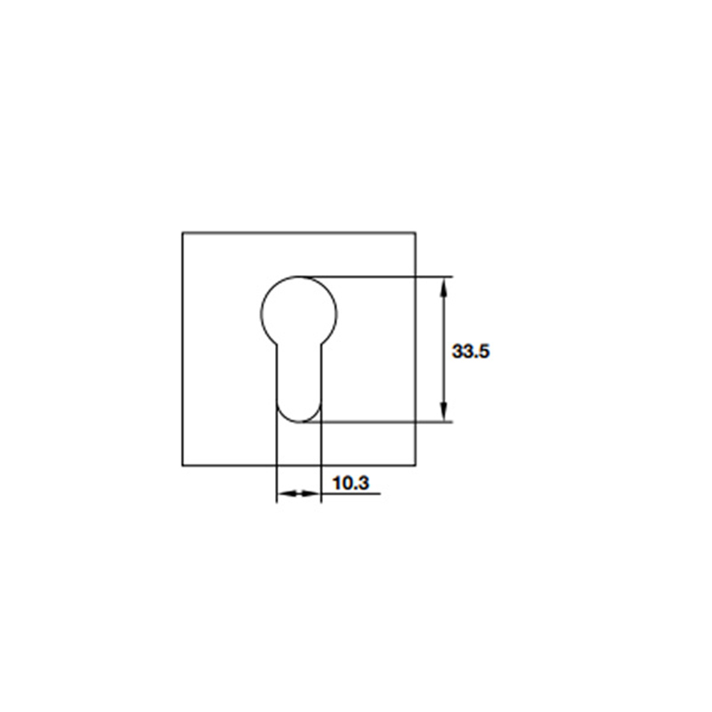 Thông số kĩ thuật ốp lõi khóa Hafele 903.58.204