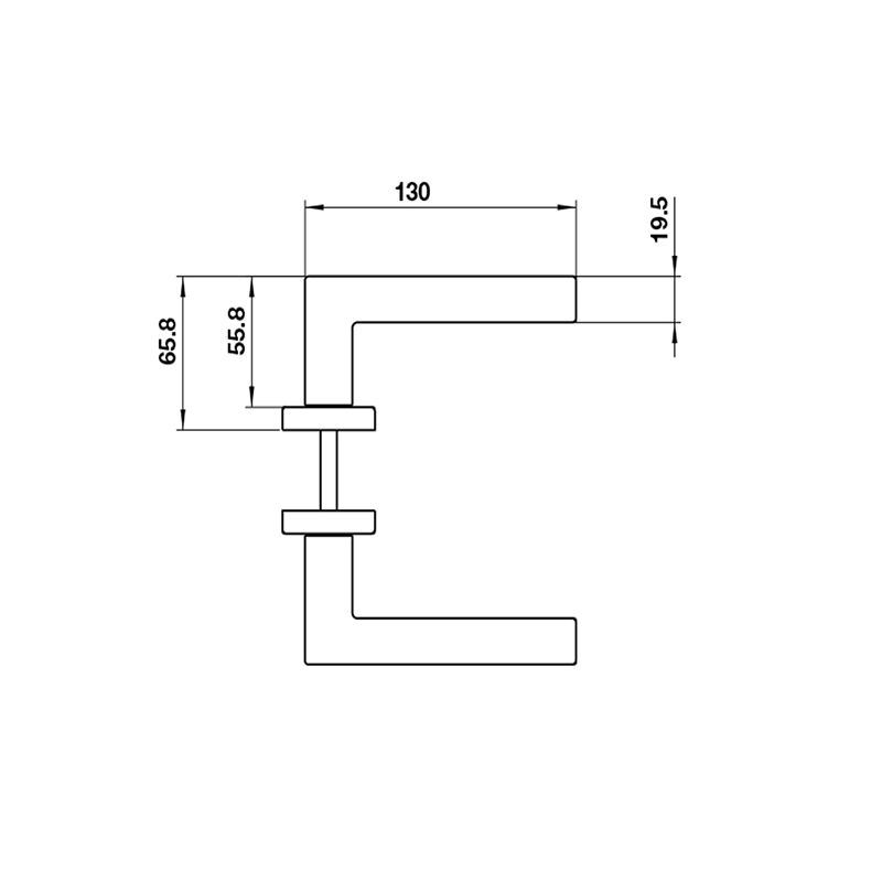 Thông số kĩ thuật tay nắm khóa inox 304 Hafele 903.99.819 250mm