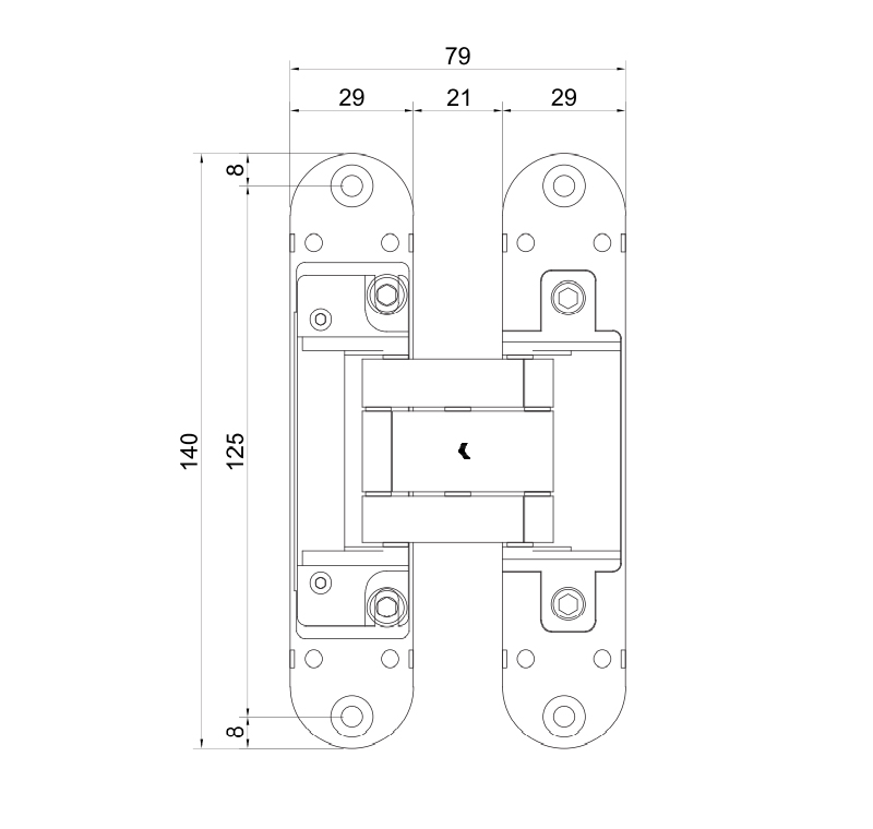 Thông số kỹ thuật bản lề Vickini 43240