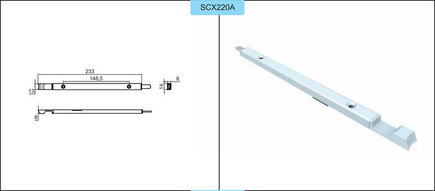 Thông số kỹ thuật thanh chốt Kinlong SCX220A