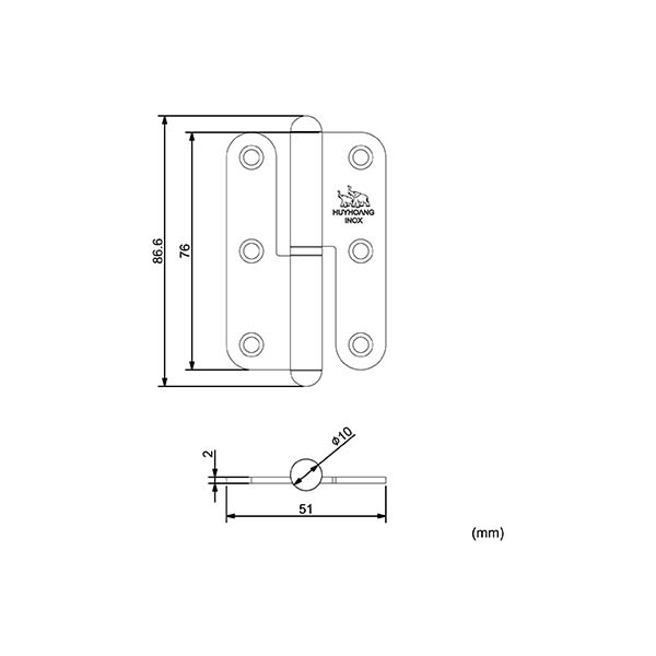 bản lề inox