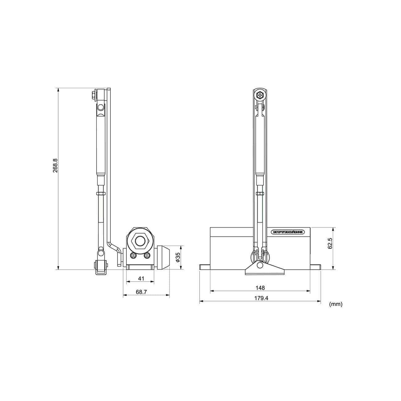 tay co thủy lực