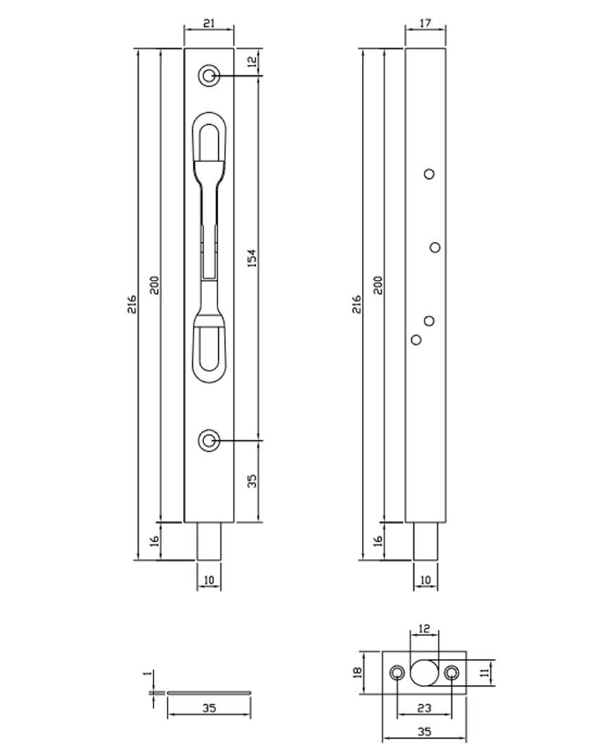 Thông số kỹ thuật chốt cửa VICKINI 46221 200 SSS