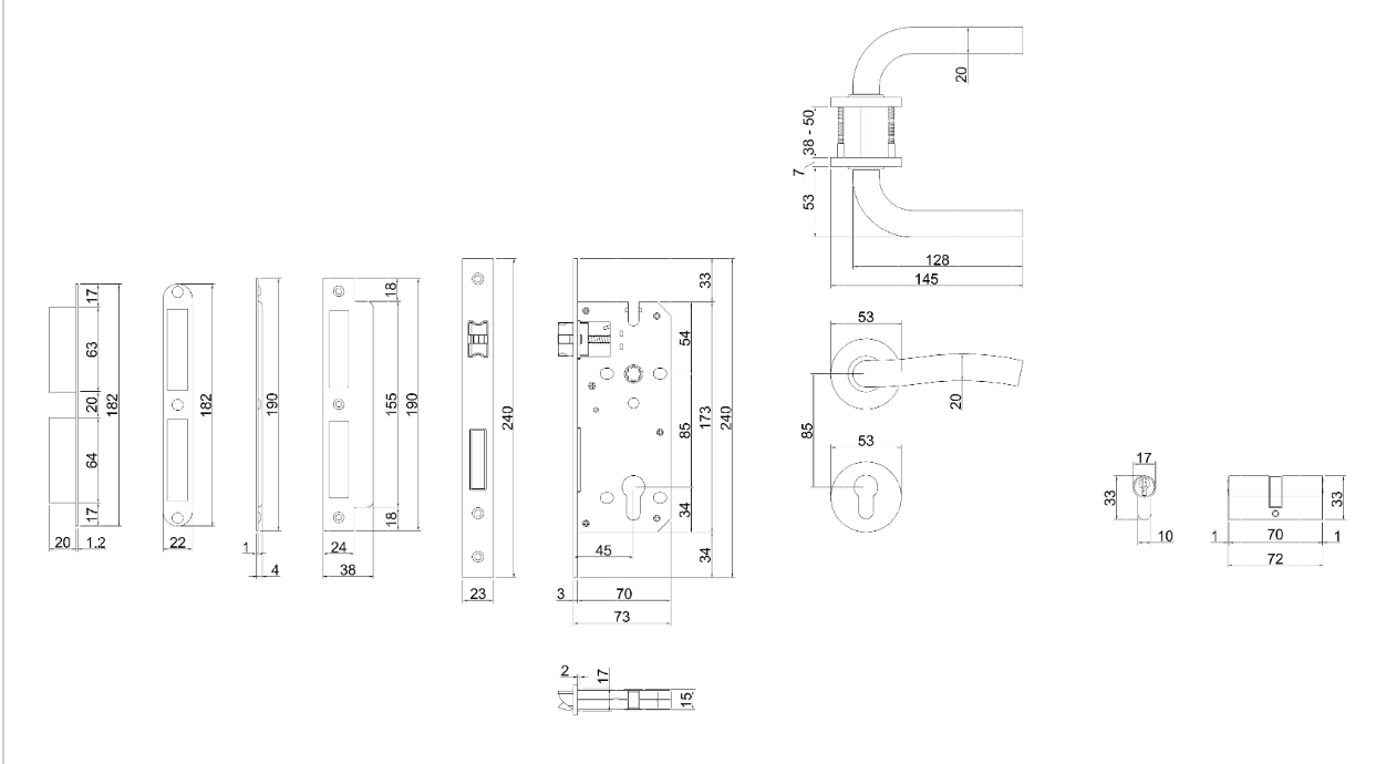 Thông số kỹ thuật khóa phân thể VICKINI 37106.102 SSS