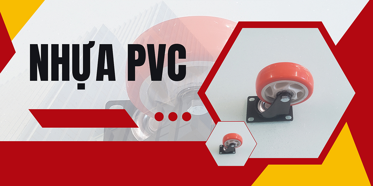 Bánh xe đẩy hàng nhựa PVC