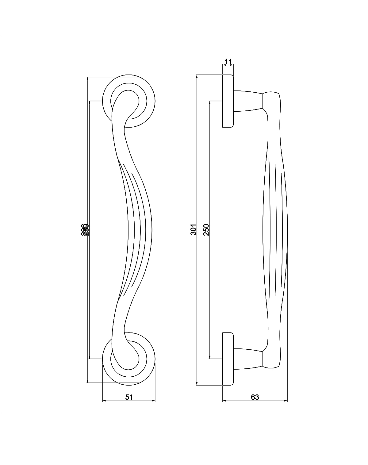 Thông số kỹ thuật tay nắm cửa VICKINI 42146.001