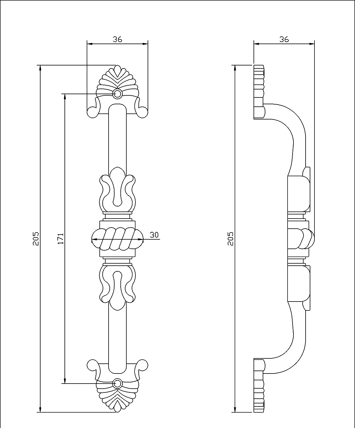 Thông số kỹ thuật tay nắm cửa VICKINI 42433.200