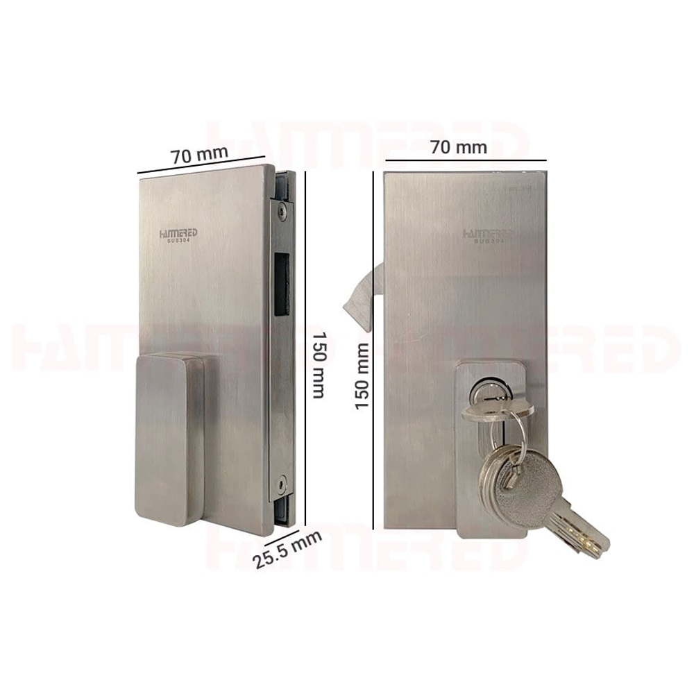 Thông số kỹ thuật khóa kính lùa đôi HMR836-02SS inox 304