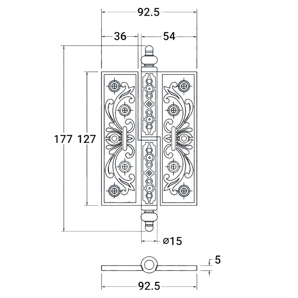 Bản lề cối BLC-68130