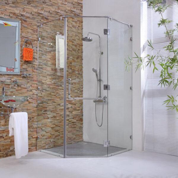 Bộ phụ kiện phòng tắm kính 135 độ PTK002SS inox 304 bóng mờ