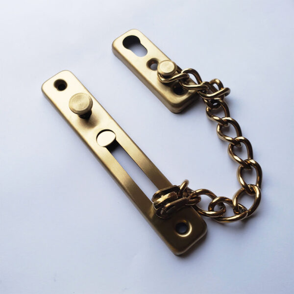 Chốt an toàn dạng xích CAT002 inox màu vàng